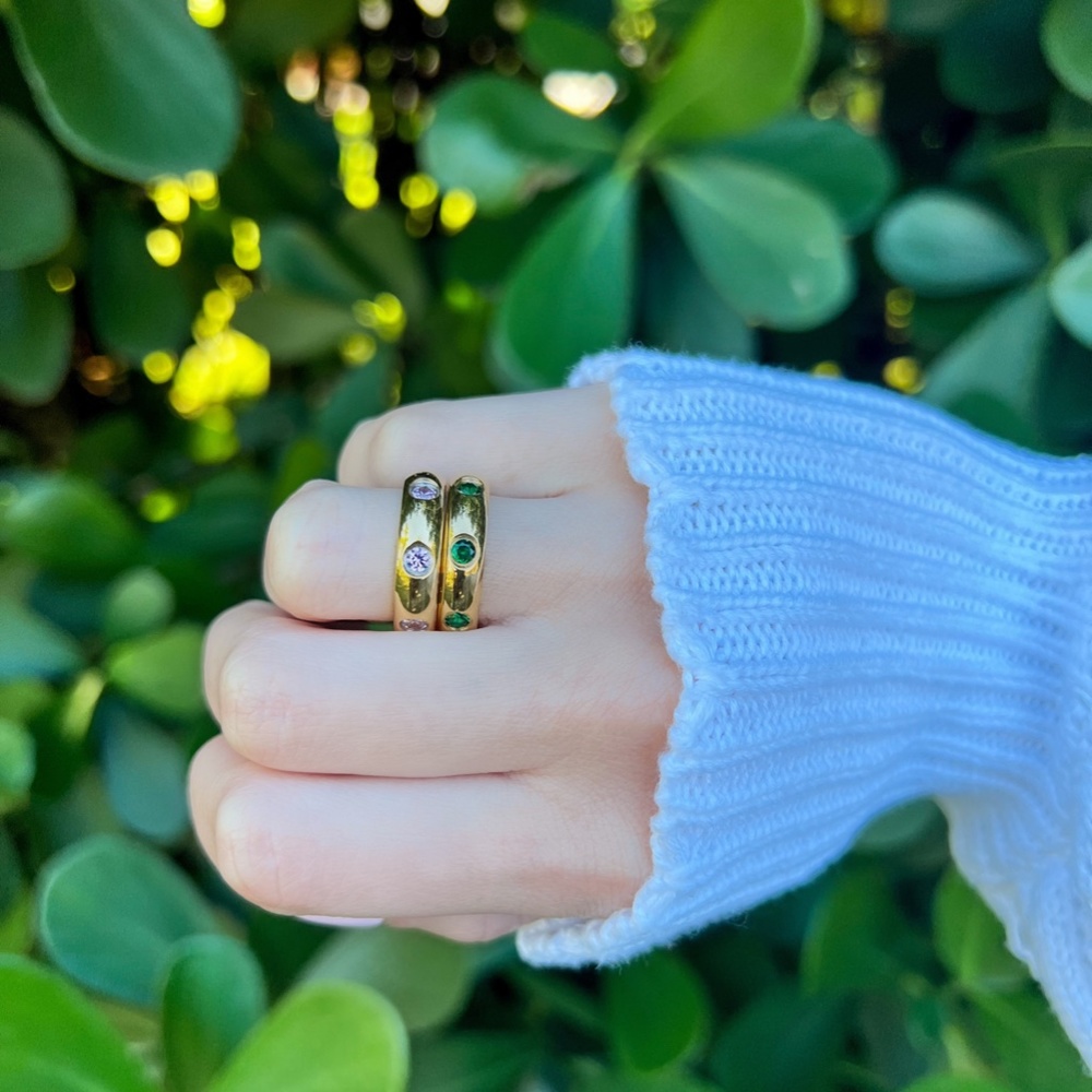 Pink Enamel Ring